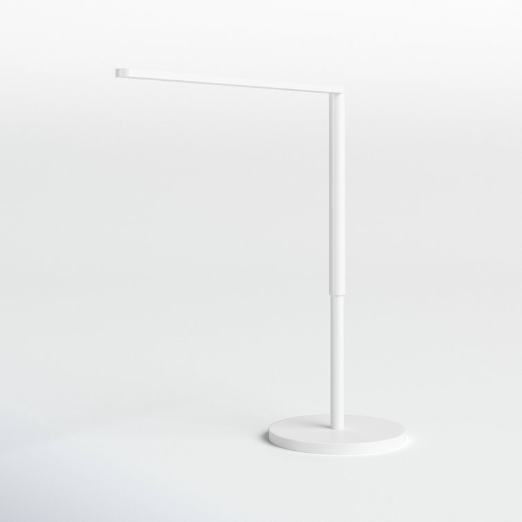 Lady7 Sleek Cordless Adjustable Matte White LED Desk Lamp