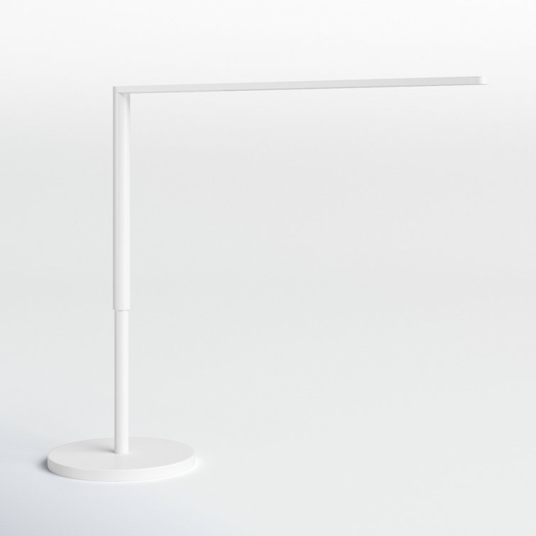 Lady7 Sleek Cordless Adjustable Matte White LED Desk Lamp