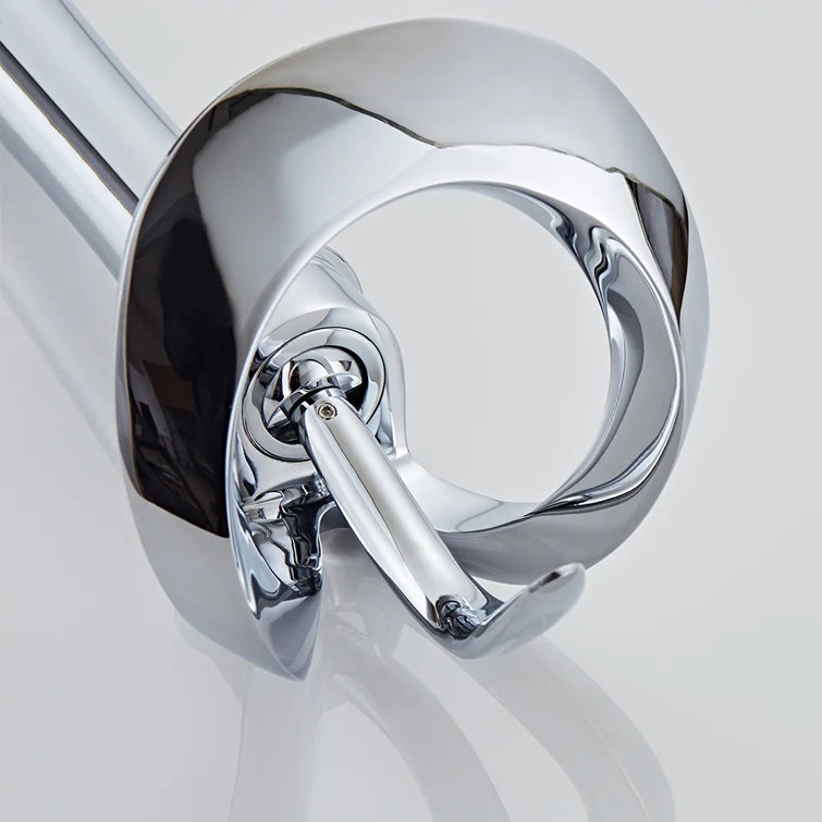 Chrome Tall Waterfall Single Handle Bathroom Faucet