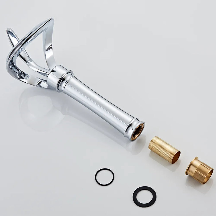 Chrome Tall Waterfall Single Handle Bathroom Faucet
