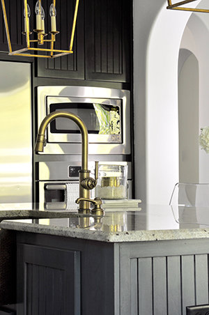 Satin Nickel Single Handle Pull Down Kitchen Faucet