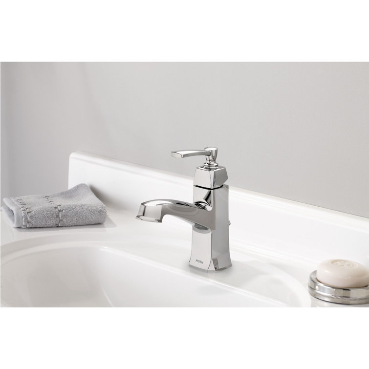 Conway Chrome Single Hole Bathroom Faucet with Drain Assembly