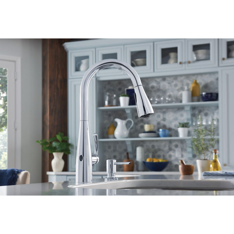 Chrome Touchless Kitchen Faucet with Pull-out Spray