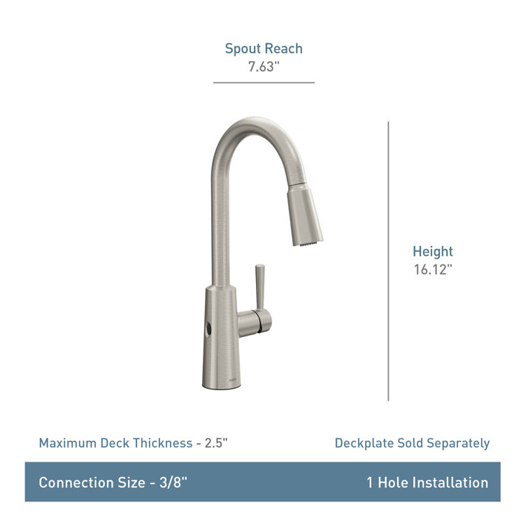 Stainless Steel Touchless Pull Down Kitchen Faucet with Spray