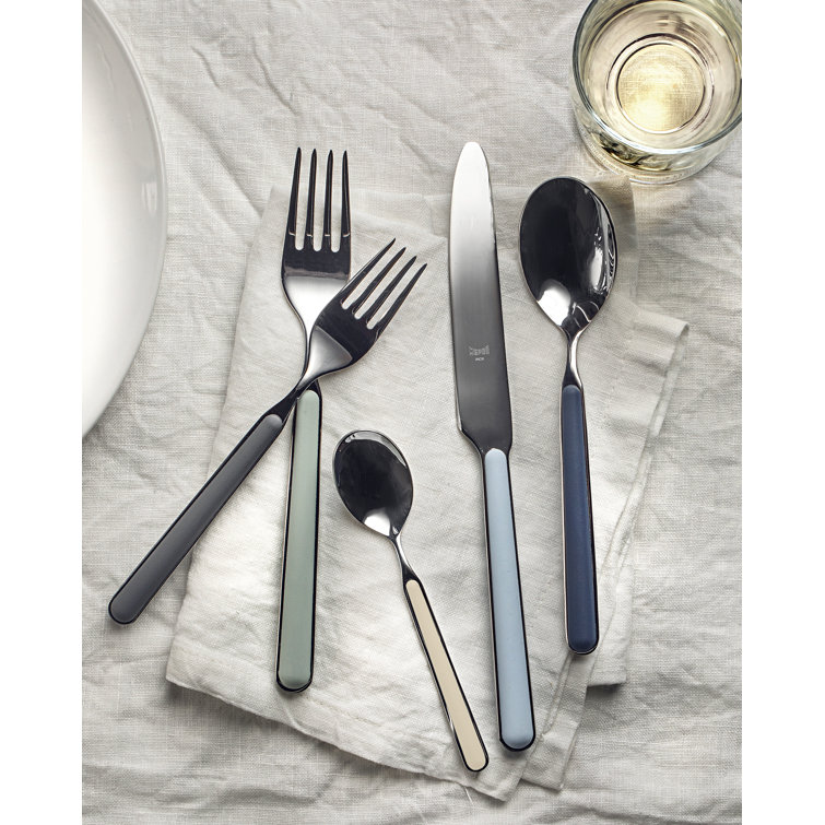 Elegant Fantasia 20-Piece Silver Stainless Steel Flatware Set