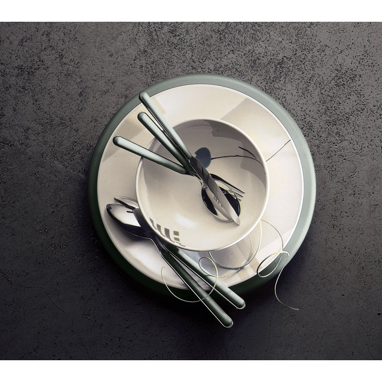 Elegant Fantasia 20-Piece Silver Stainless Steel Flatware Set