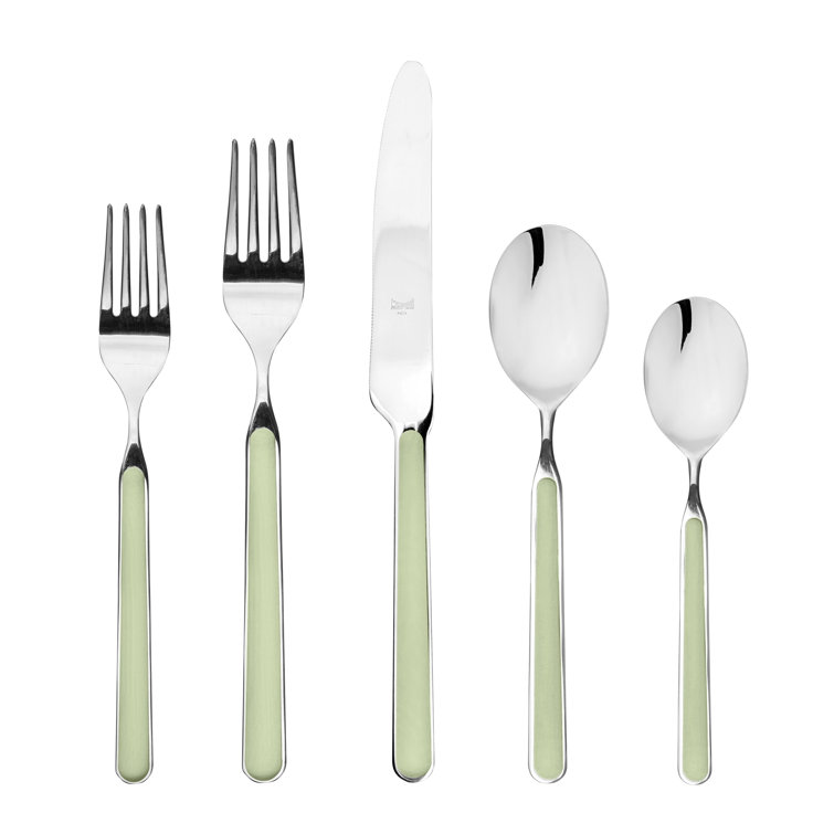 Elegant Fantasia 20-Piece Silver Stainless Steel Flatware Set