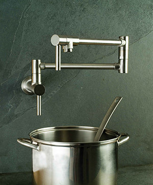 Stainless Steel Modern Wall Mount Pot Filler Faucet