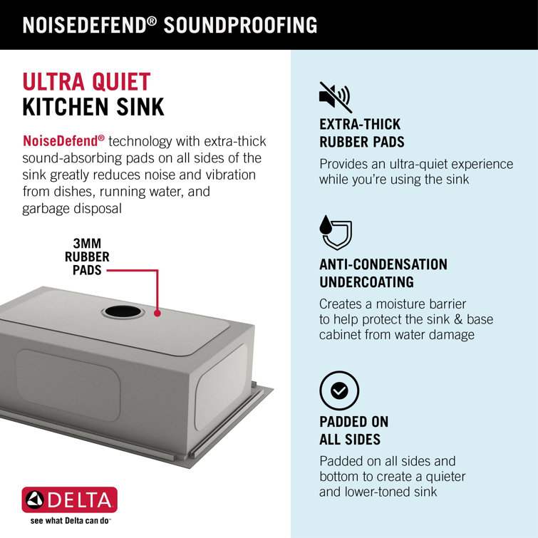 Delta Rivet 30" Black Stainless Steel Drop-In Workstation Kitchen Sink