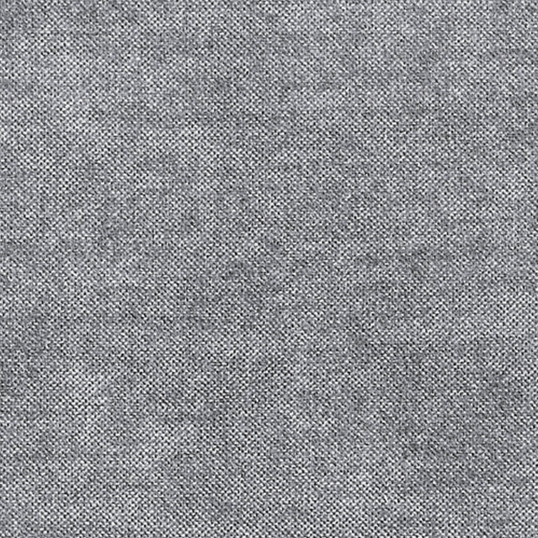 Light Gray Tufted Microfiber Convertible Loveseat Sofa