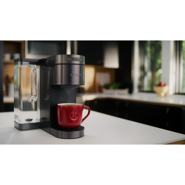 Stainless Steel Programmable Single Serve Coffee Maker with Permanent Filter