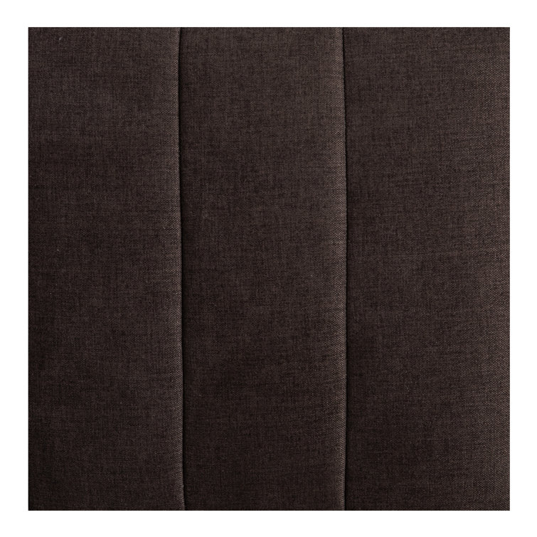 Brown Polyester and Natural Wood Barrel Chair