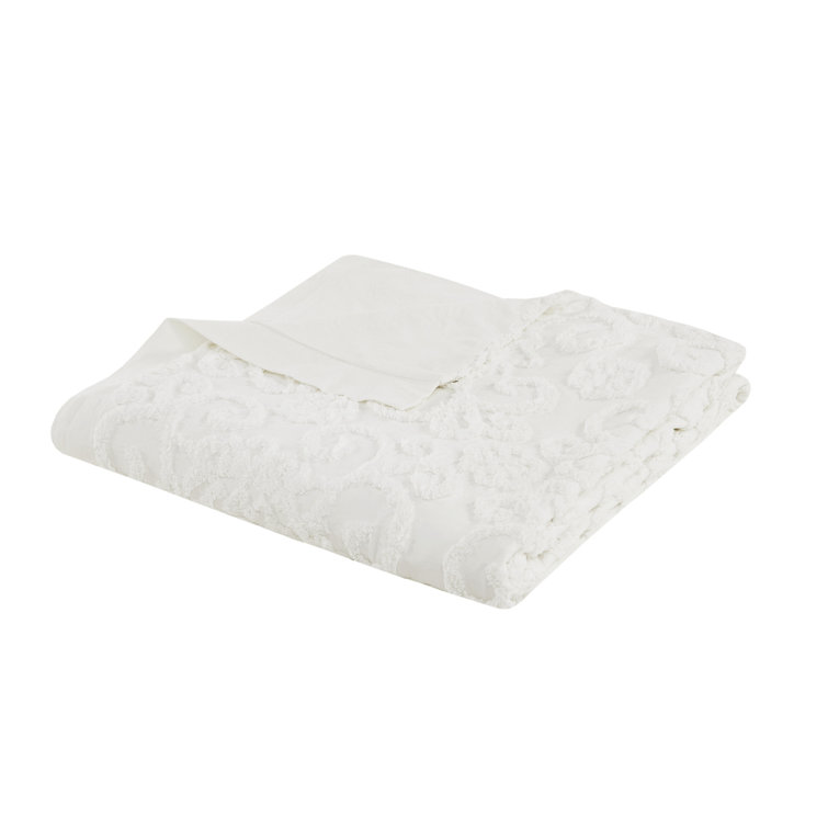 Ivory Cotton Embroidered Medallion 3-Piece Duvet Set