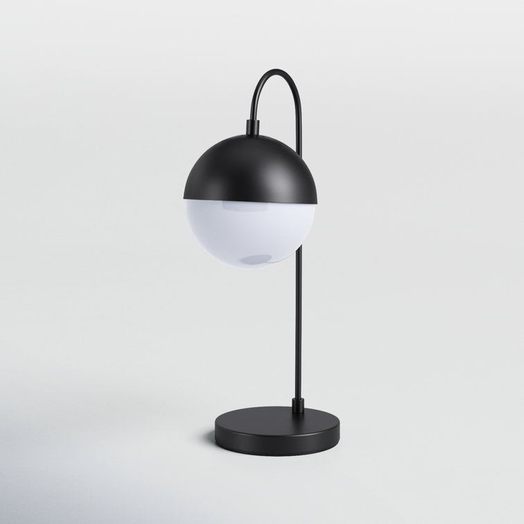 Cappi 20.5" Black Contemporary Globe Table Lamp