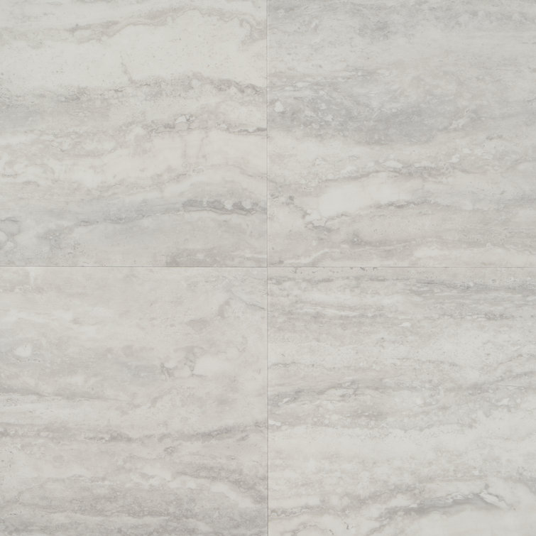 Elmdale Light Gray Wide Plank Vinyl Tile with Water Protection