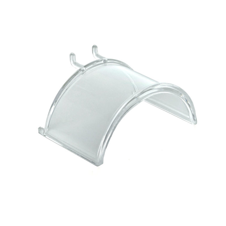 Clear Acrylic Half Round Necklace Bar for Pegboard or Slatwall