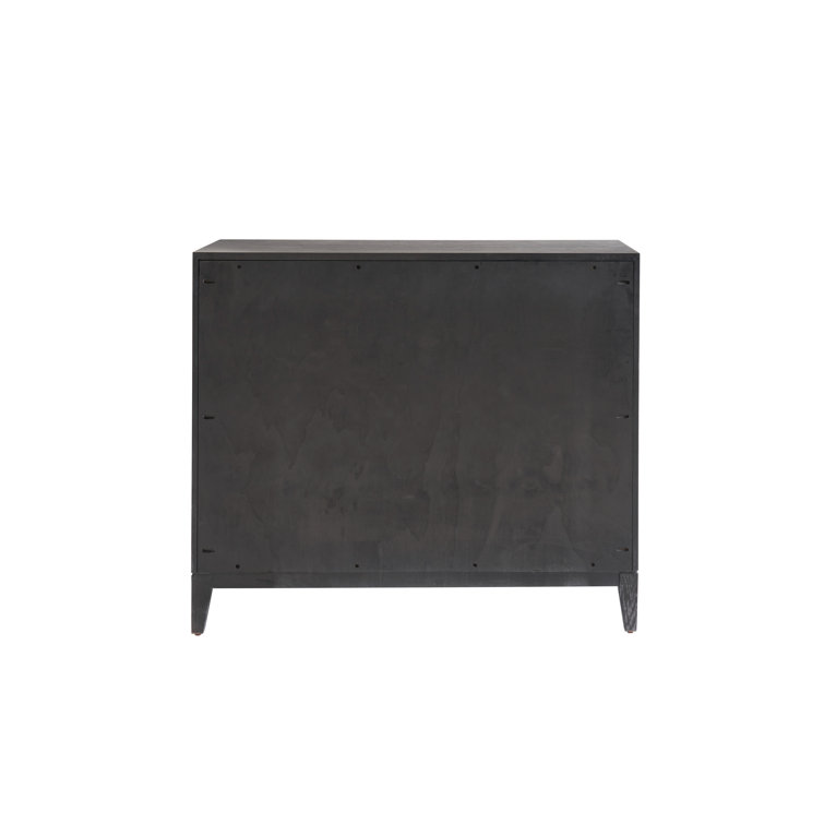 Cordelia 42'' Black Oak Two Door Accent Chest