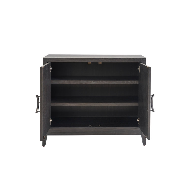 Cordelia 42'' Black Oak Two Door Accent Chest
