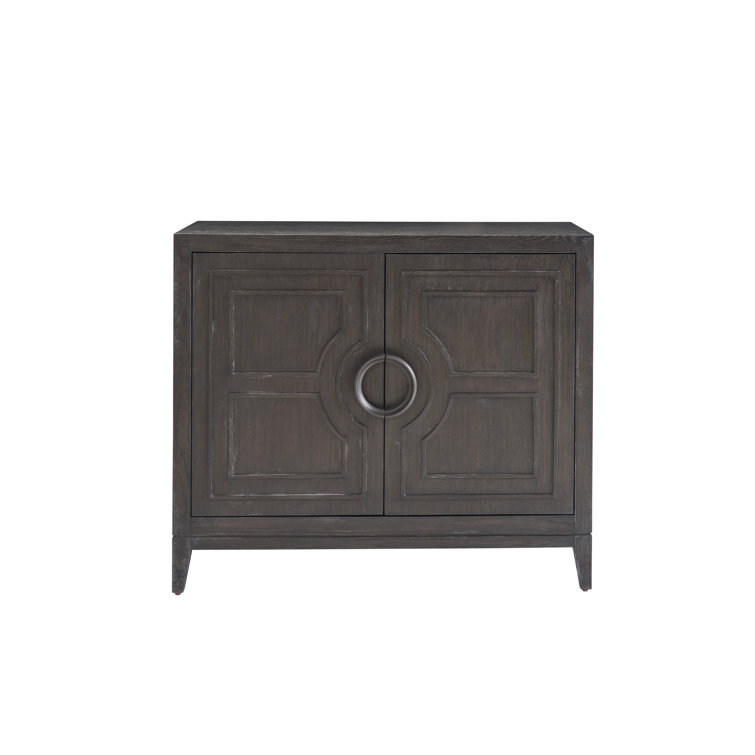 Cordelia 42'' Black Oak Two Door Accent Chest