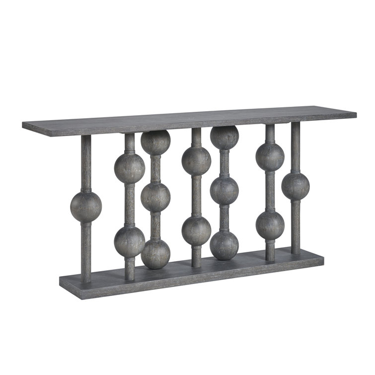 Foxglove 68'' Gray Oak Wood Console Table