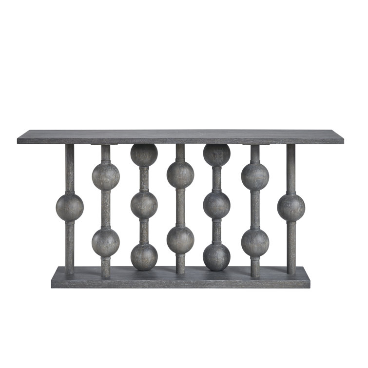 Foxglove 68'' Gray Oak Wood Console Table