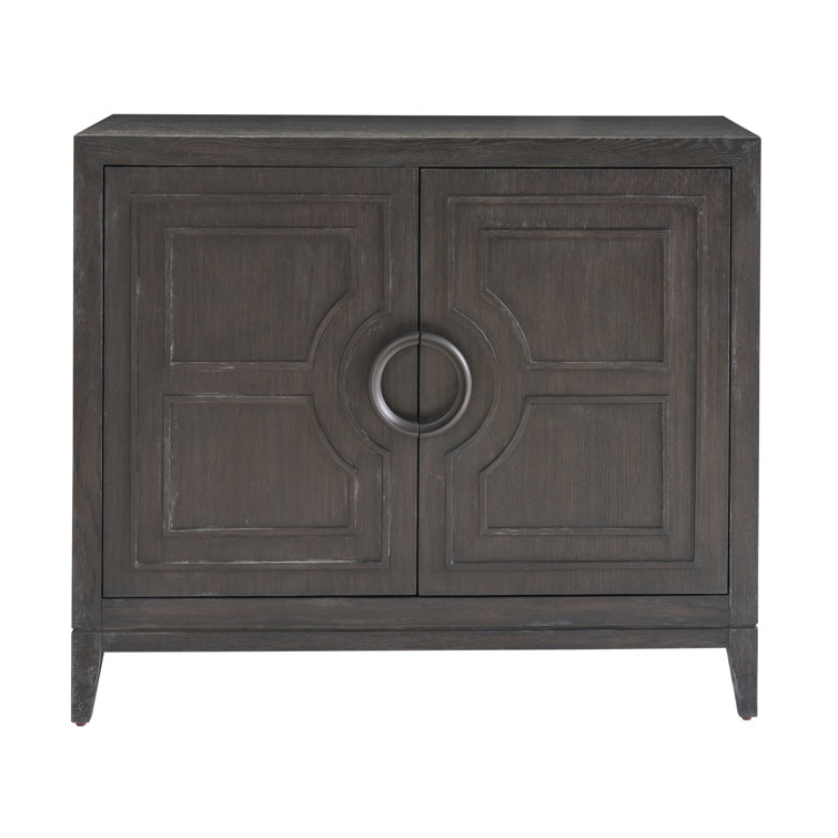 Cordelia 42'' Black Oak Two Door Accent Chest