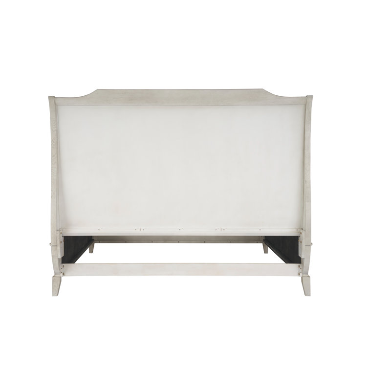 Silva Gray Oak Wood King Platform Bed with Headboard