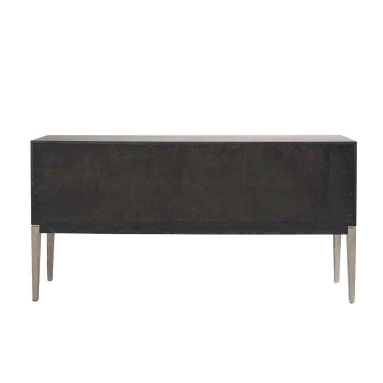 Rolling Fog 76" Intricate Carved Wood Sideboard