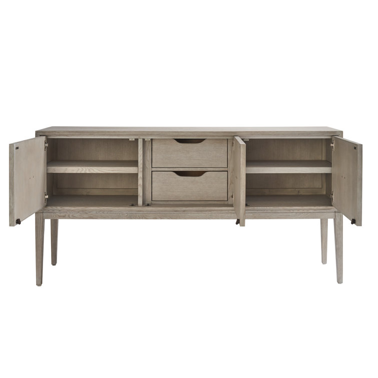 Rolling Fog 76" Intricate Carved Wood Sideboard