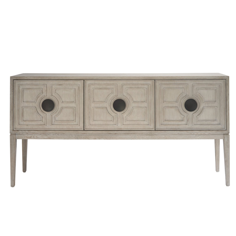 Rolling Fog 76" Intricate Carved Wood Sideboard
