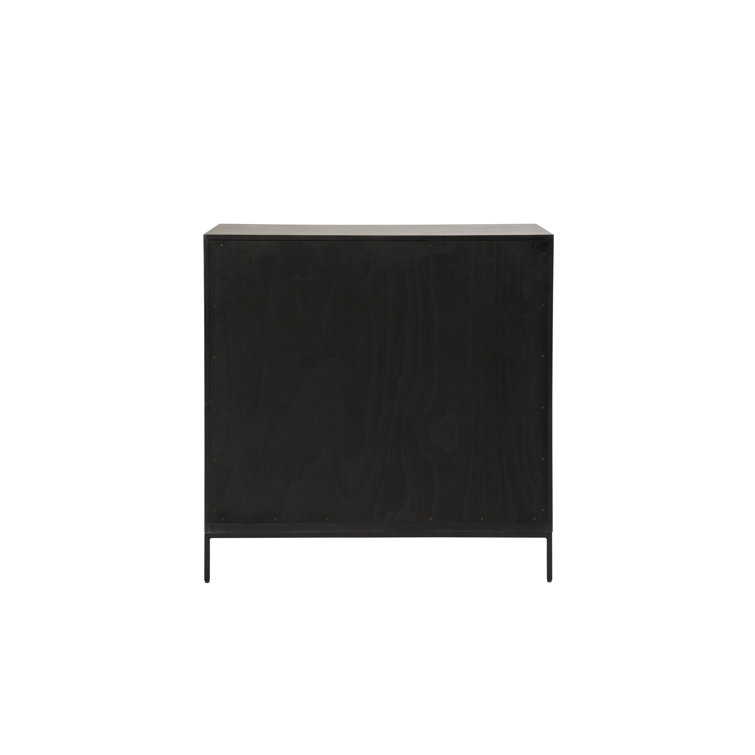 Odessa 42" Natural Oak Bar Cabinet with Metal Base