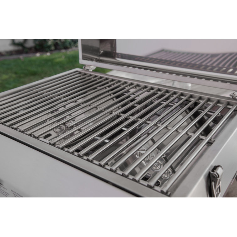 Compact Stainless Steel 2-Burner Portable Propane Gas Grill