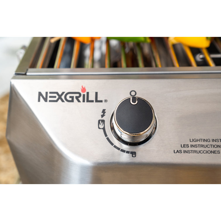 Compact Stainless Steel 2-Burner Portable Propane Gas Grill