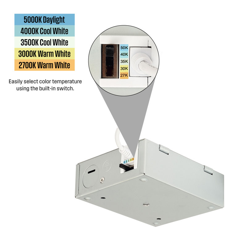 Westinghouse 5" Slim LED Recessed Downlight Kit, Energy Star, White