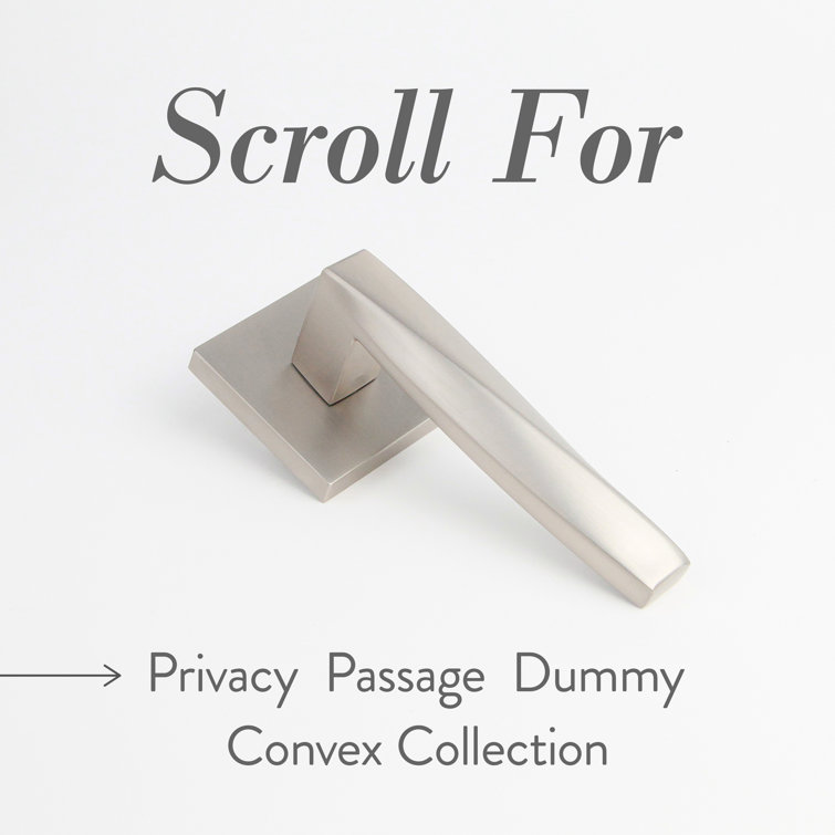 Satin Nickel Square Backplate Modern Interior Door Lever