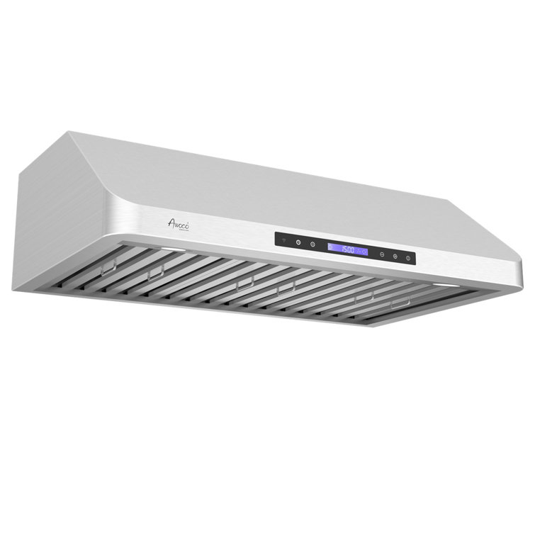Awoco 36" Brushed Stainless Steel Under Cabinet Range Hood with Baffle Filters