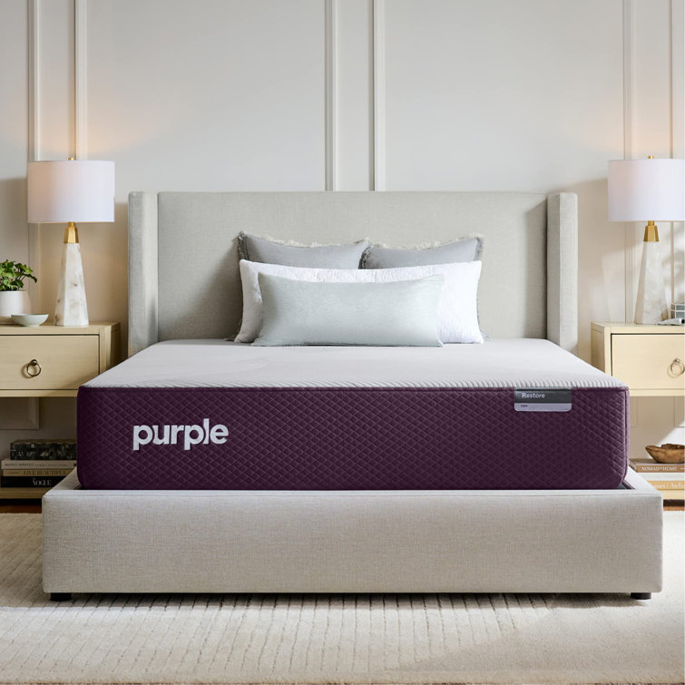Twin XL Purple Hybrid Mattress with GelFlex Grid