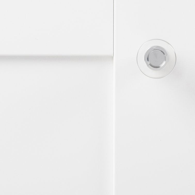 1.25" Clear Acrylic and Chrome Round Cabinet Knob Multipack