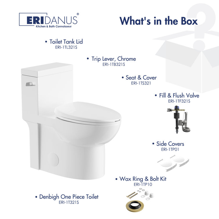 Denbigh Chair Height Elongated White Ceramic Toilet