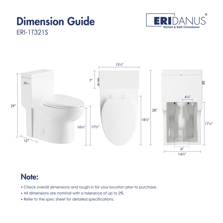 Denbigh Chair Height Elongated White Ceramic Toilet