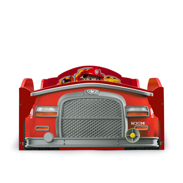 Paw Patrol Adventure Toddler Wooden Bed Frame with Guardrails