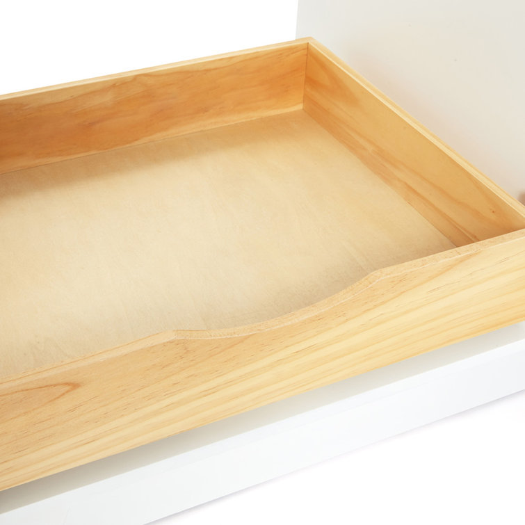 White Quartz Top Single Sink Bathroom Vanity with Brass Hardware