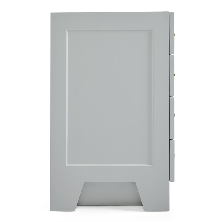 Taylor 48'' Gray Freestanding Bathroom Vanity with Brass Hardware