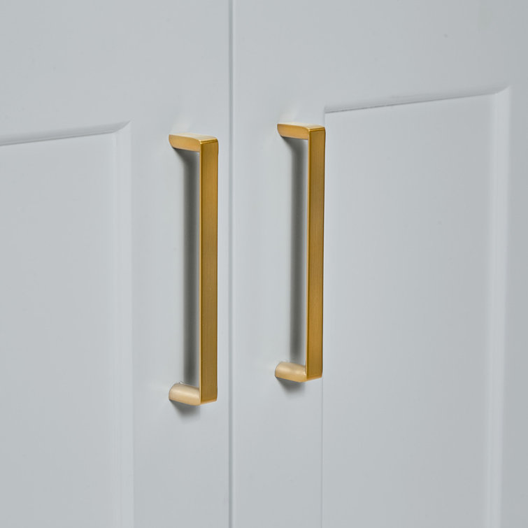 Taylor 48'' Gray Freestanding Bathroom Vanity with Brass Hardware