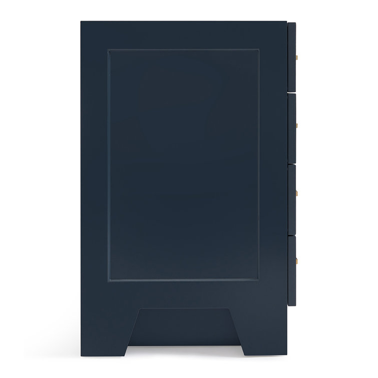 Midnight Blue 48'' Hardwood Single Bathroom Vanity Base