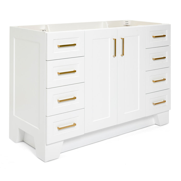 Taylor 48'' White Hardwood Single Bathroom Vanity