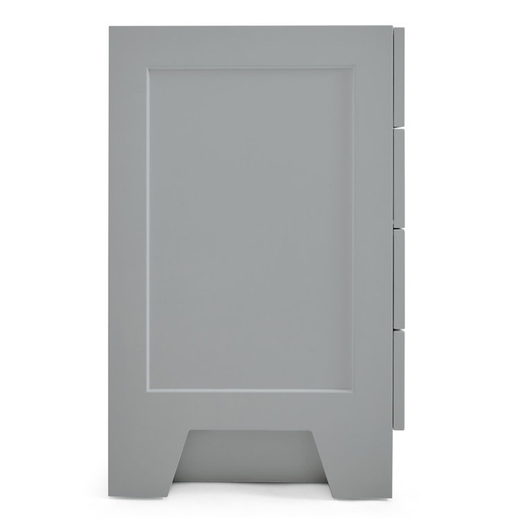 Taylor 54'' Gray Freestanding Single Bathroom Vanity Base with Brass Hardware