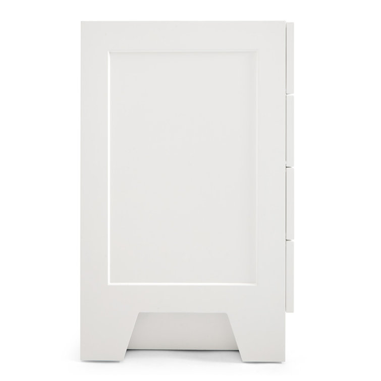 Taylor 54'' White Freestanding Single Vanity with Brass Hardware