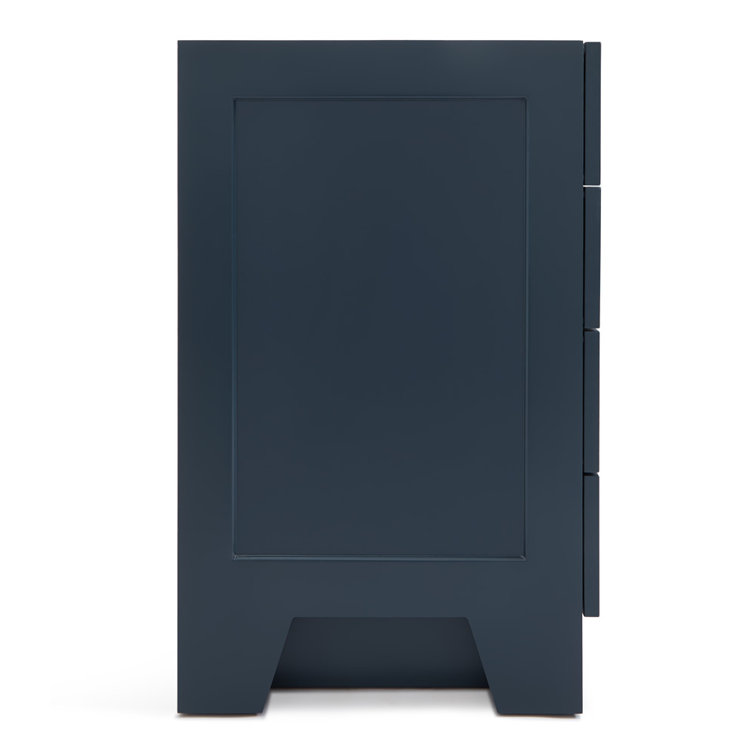 Taylor Midnight Blue Painted Freestanding Bathroom Vanity with Brass Hardware