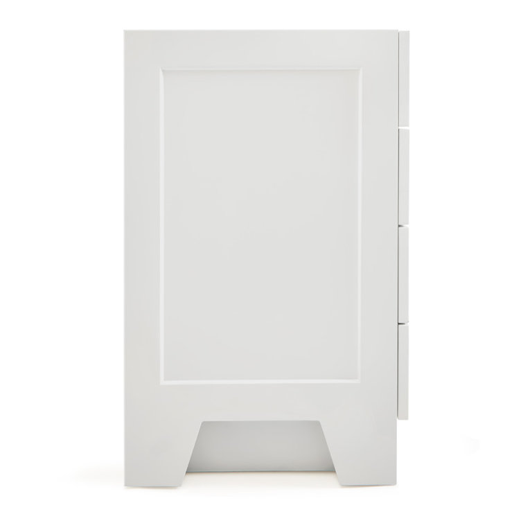 Taylor 60'' White Freestanding Single Vanity with Brass Hardware